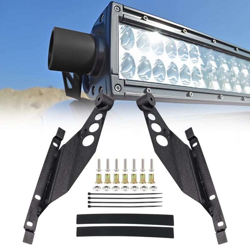 Tacoma 50 Inch LED Light Bar Mounting Bracket 50 Straight LED Light Upper Roof Mounts Windshield A Pillar Brackets Compatible with 20052022 Toyota Tacoma